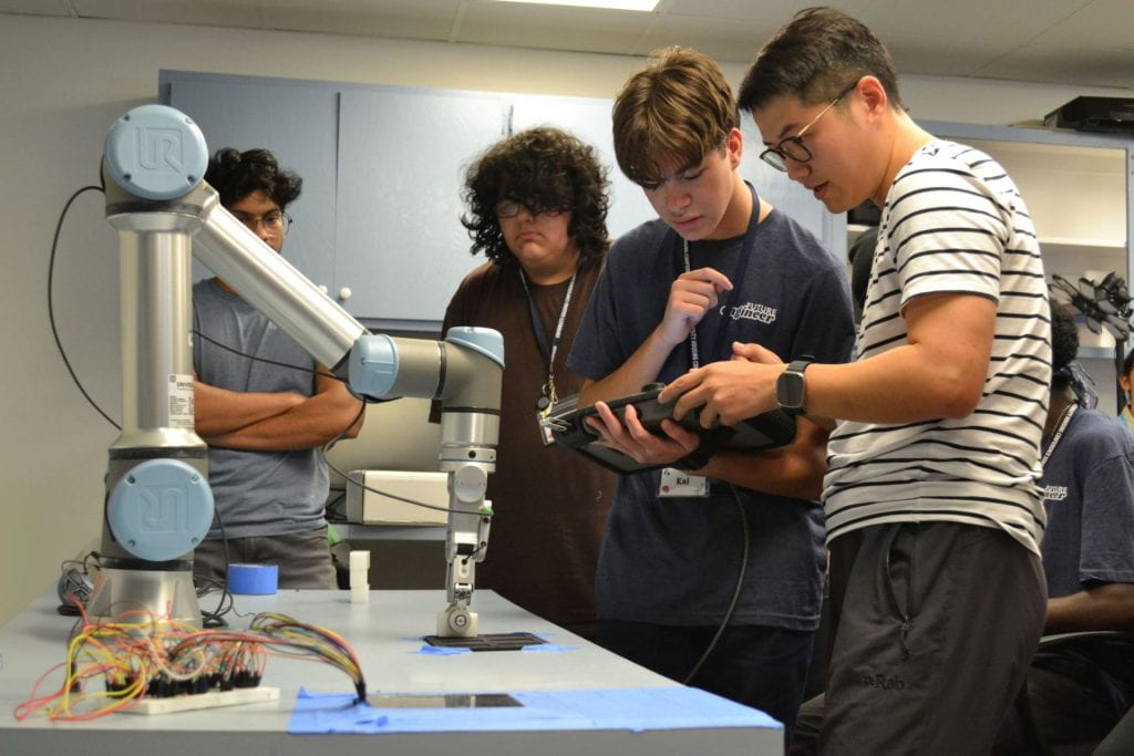 Students at summer camp
